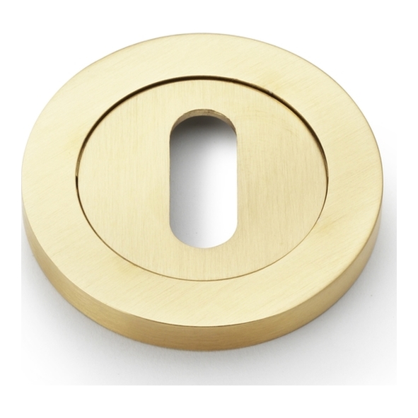 AW391SBPVD • For Standard Lock • Satin Brass • Alexander & Wilks Concealed Fix Escutcheon